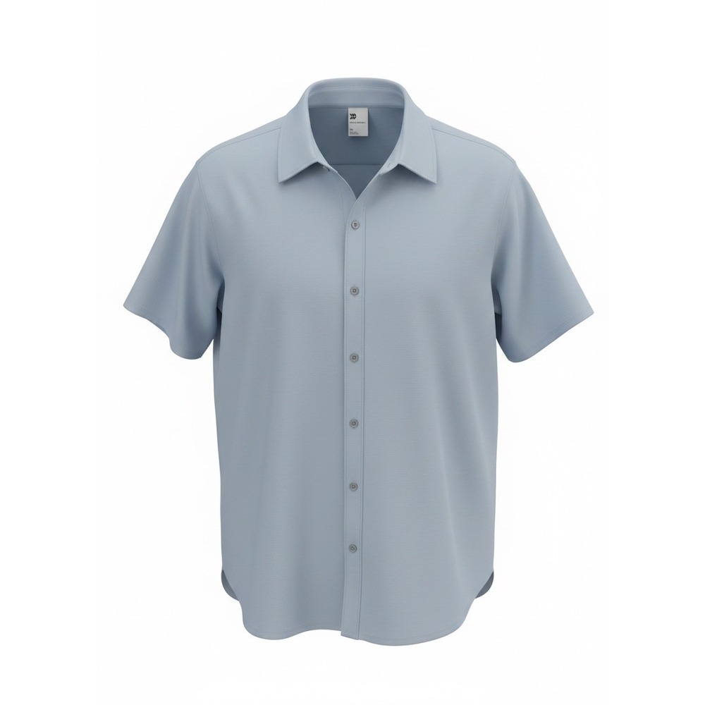 Men's All In Motion Light Blue Woven Button-Up Blue Active Shirt Size XXL NWT